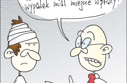 brak protokołu wypadkowego